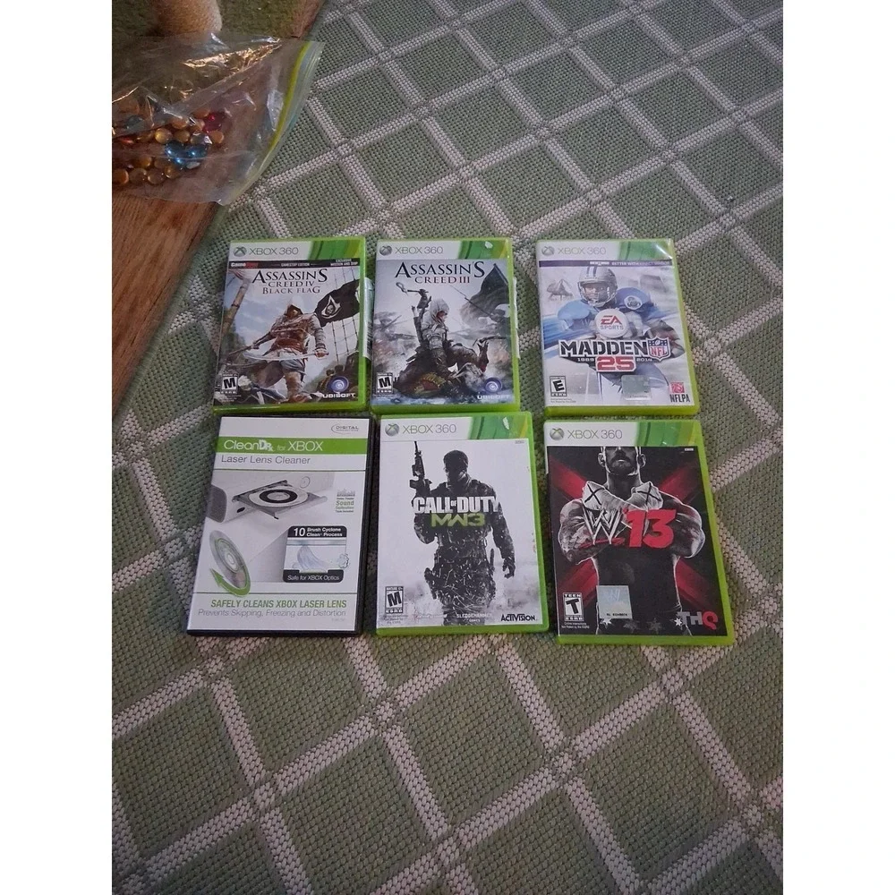 Xbox 360 Game Lot 5 Games . Assassins,Assassin's, Call Of Duty